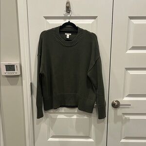 Daily Ritual Forest Green Knit Sweater